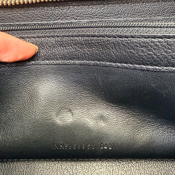 Yves Saint Laurent YSL Black long zipper wallet - Picture 9 of 9
